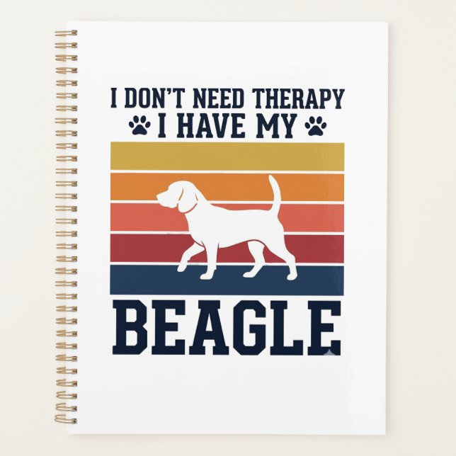 Conception de chemise de thérapie de chien Beagle  (Devant)