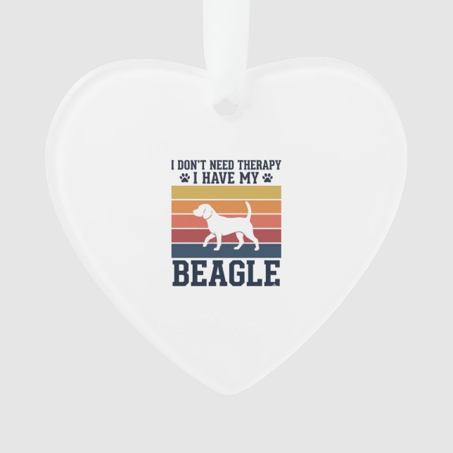 Conception de chemise de thérapie pour chien Beagl (devant)