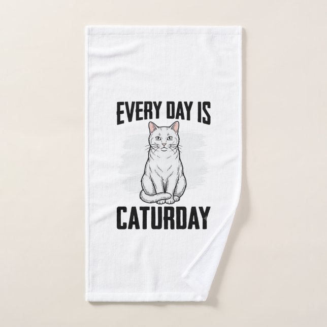 Conception de chemise drôle pour amateur de chat d (Serviette à main)