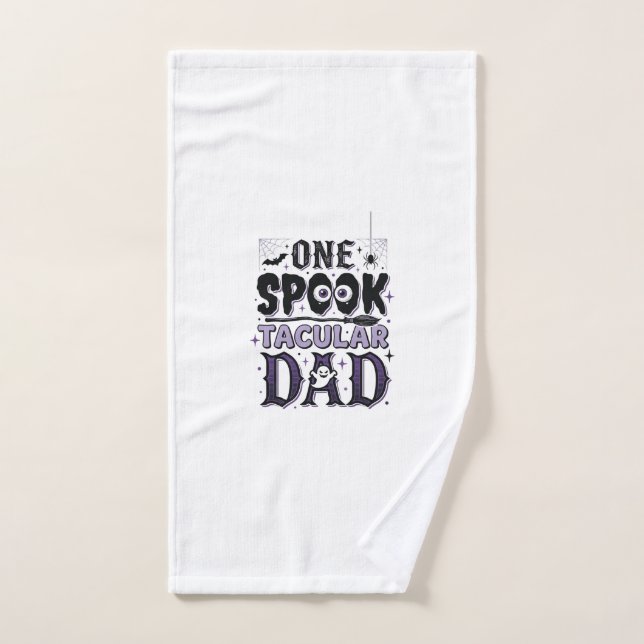 Conception de chemise Halloween pour papa Spooktac (Serviette à main)