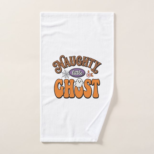 Conception de chemise Halloween vintage de petit f (Serviette à main)