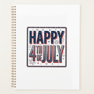 Conception de chemise patriotique vintage Happy 4 