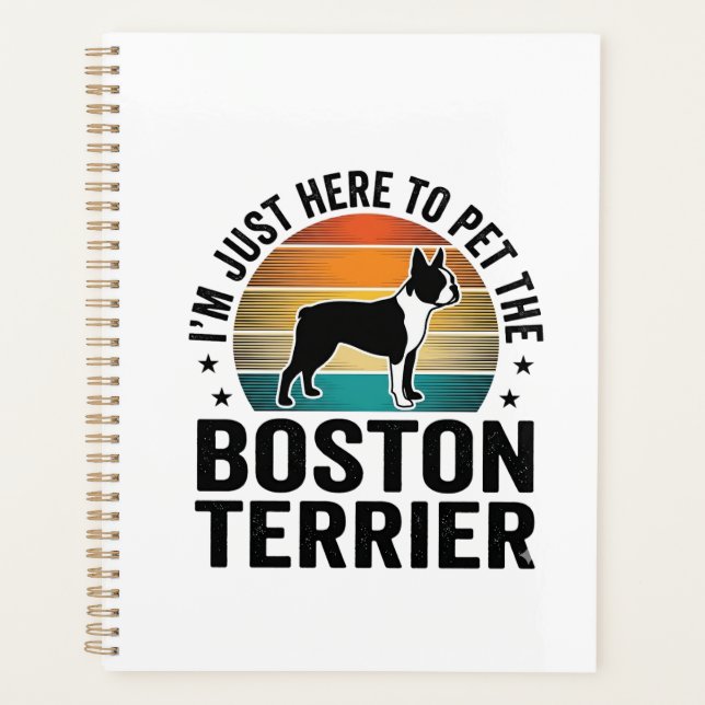 Conception de chemise pour amateur de chien Boston (Devant)