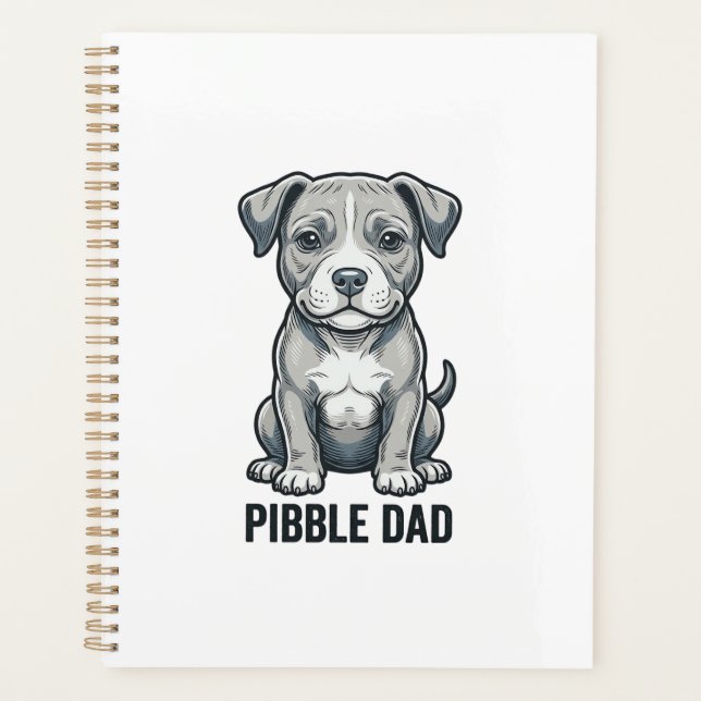 Conception de chemise pour chien Pibble Dad Vintag (Devant)