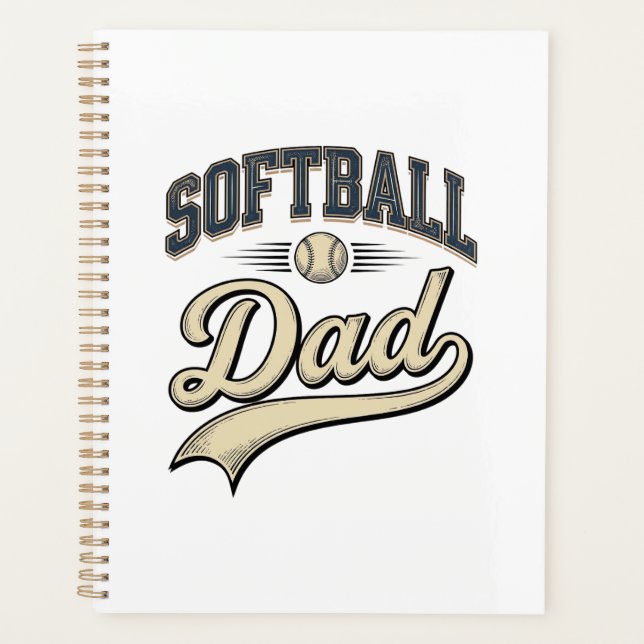 Conception de chemise pour papa de softball vintag (Devant)