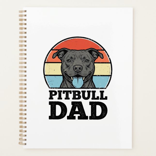 Conception de chemise pour papa Pitbull amateur de (Devant)