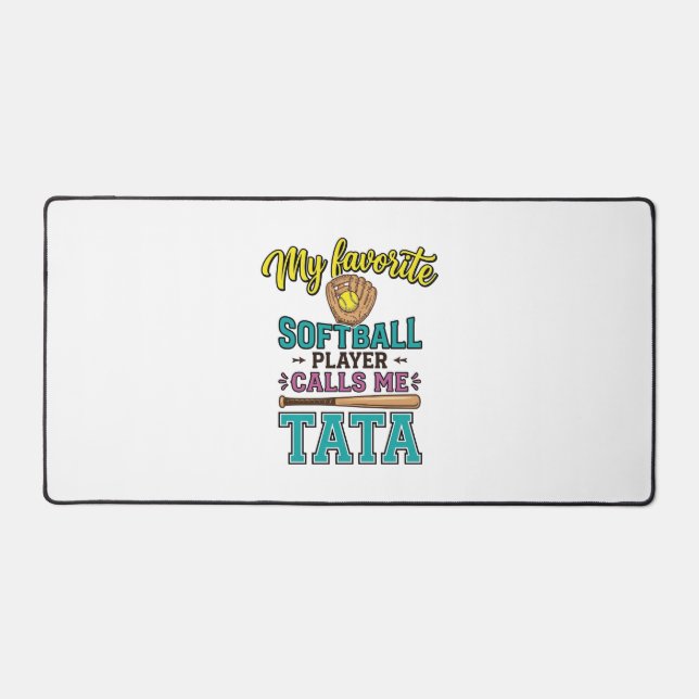 Conception de chemise TATA Mon joueur de softball  (Recto)
