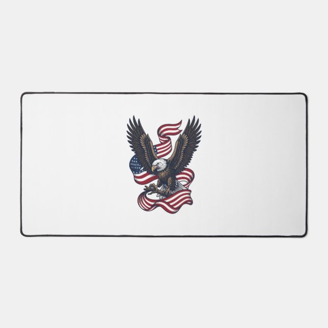 Conception de chemise vectorielle aigle patriotiqu (Recto)
