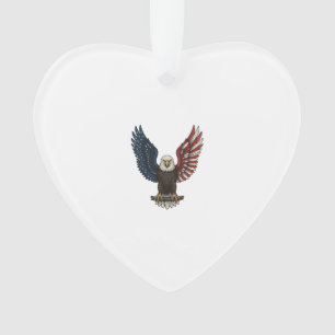 Conception de chemise vectorielle aigle patriotiqu