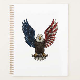 Conception de chemise vectorielle aigle patriotiqu