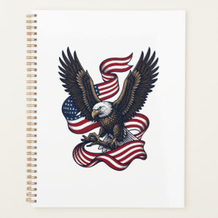 Conception de chemise vectorielle aigle patriotiqu