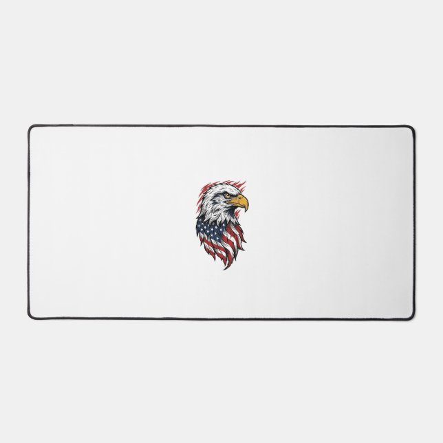 Conception de chemise vectorielle aigle patriotiqu (Recto)