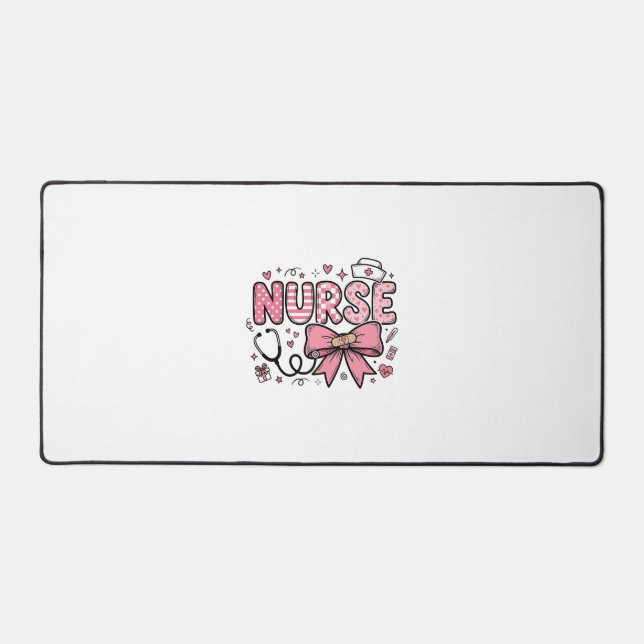 Conception de chemise vectorielle Cute Nurse Bow H (Recto)