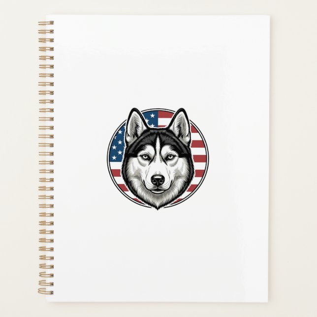 Conception de chemise vectorielle de chien patriot (Devant)