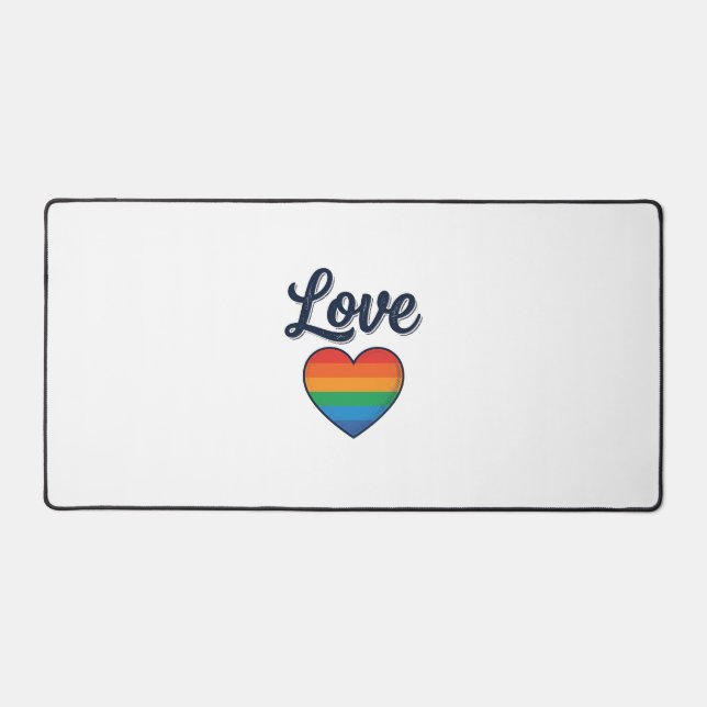 Conception de chemise vectorielle Love Rainbow Hea (Recto)
