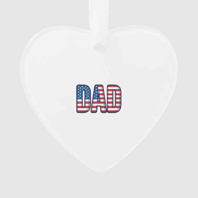Conception de chemise vectorielle Papa patriotique (devant)