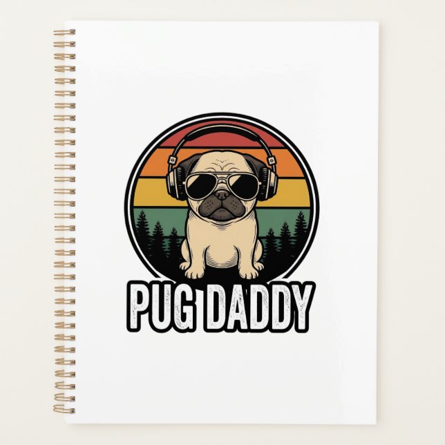 Conception de chemise vectorielle pour chien Pug D (Devant)