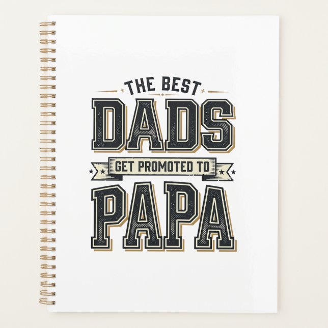 Conception de chemise Vintage Best Dads promus Pap (Devant)