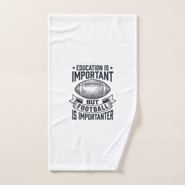 Conception de chemise vintage d'éducation de footb (Serviette à main)