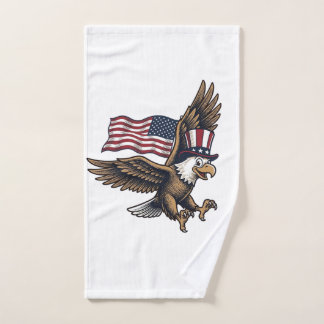 Conception de chemise vintage drapeau aigle patrio