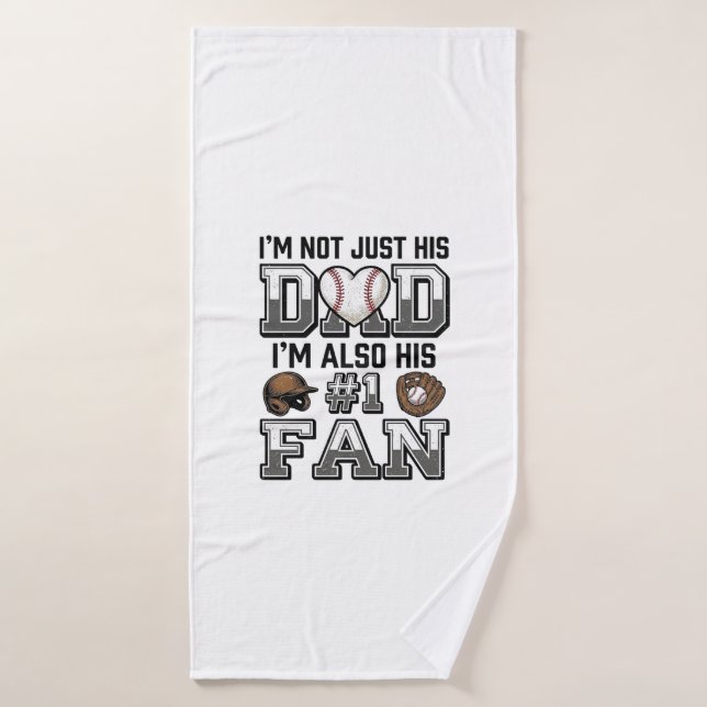 Conception de chemise vintage fan numéro 1 de papa (Serviette de bain)