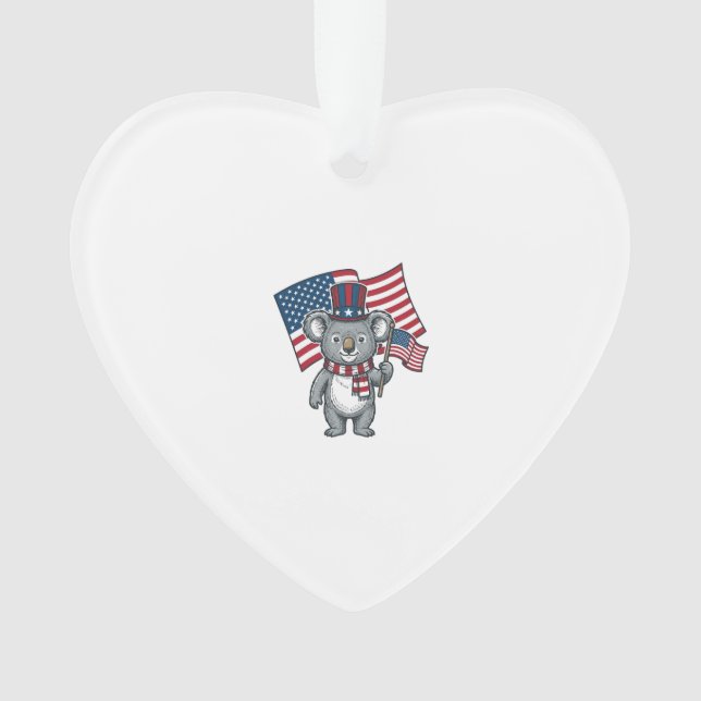 Conception de chemise vintage patriotique koala dr (devant)