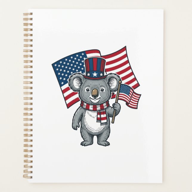 Conception de chemise vintage patriotique koala dr (Devant)