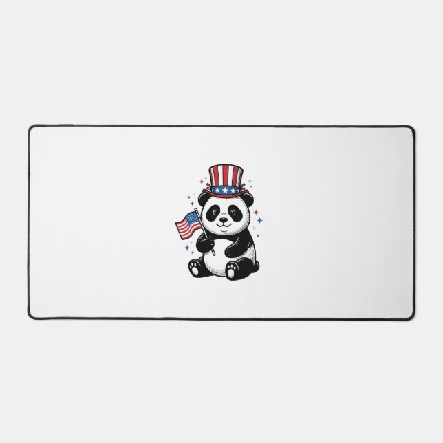 Conception de chemise vintage patriotique Panda Fl (Recto)
