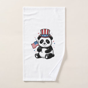 Conception de chemise vintage patriotique Panda Fl
