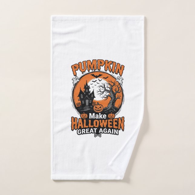 Conception de chemise Vintage Pumpkin Halloween Gr (Serviette à main)