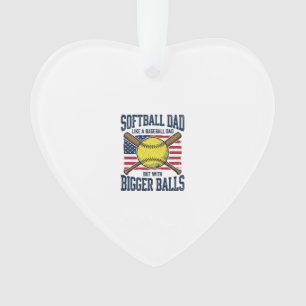 Conception de chemise Vintage Softball Dad Bigger