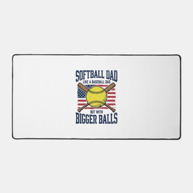 Conception de chemise Vintage Softball Dad Bigger  (Recto)
