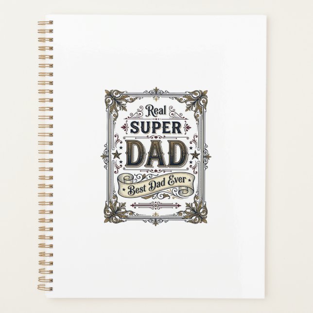 Conception de chemise Vintage Super Papa Meilleur  (Devant)