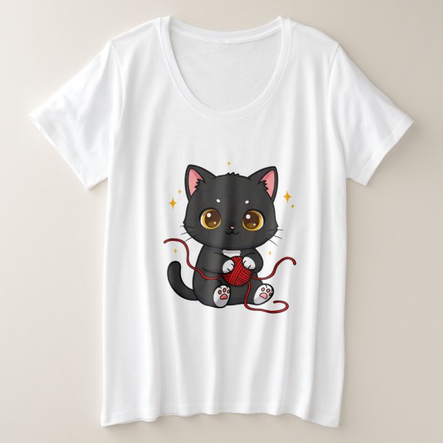 Conception de Chibi de Chat Noir Ludique (Design devant)