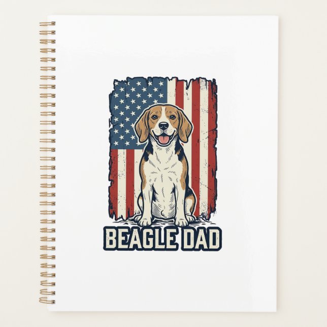 Conception de chien de gravure vintage patriotique (Devant)