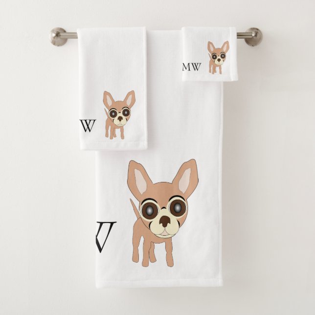 Conception de Chihuahua Monogramme (En situation)