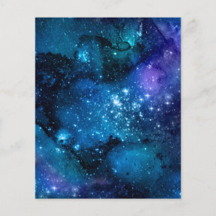 Conception de ciel nocturne de galaxie bleue