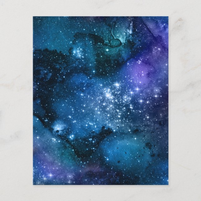 Conception de ciel nocturne de galaxie bleue  (Devant)