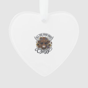 Conception de citation folle florale de vache high