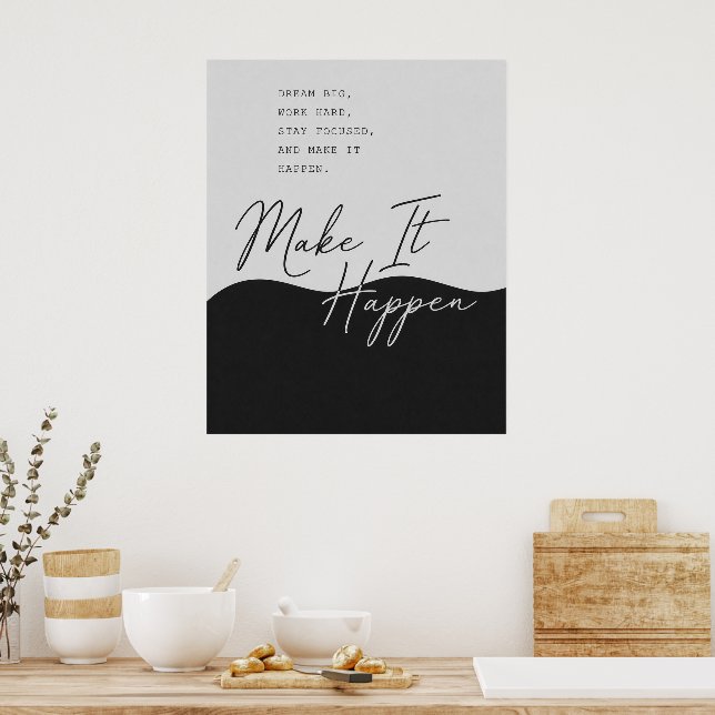 Conception de citation inspirante – Impression mur (Cuisine)
