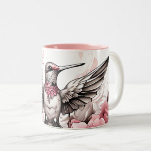 Conception de colibris mignonnes sur une Mug à caf