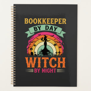 Conception de comptable de jour sorcière de nuit p