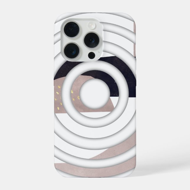 Conception de coque abstraite pour Iphone 15 pro (Verso)