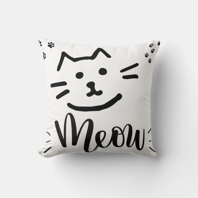 Conception de Coque Coussin Cat Meow (Recto)
