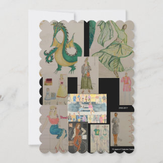 Conception de costume : Une carte de voeux de