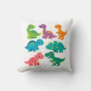 Conception de Coussin de Jet Étagé avec Dinosaures