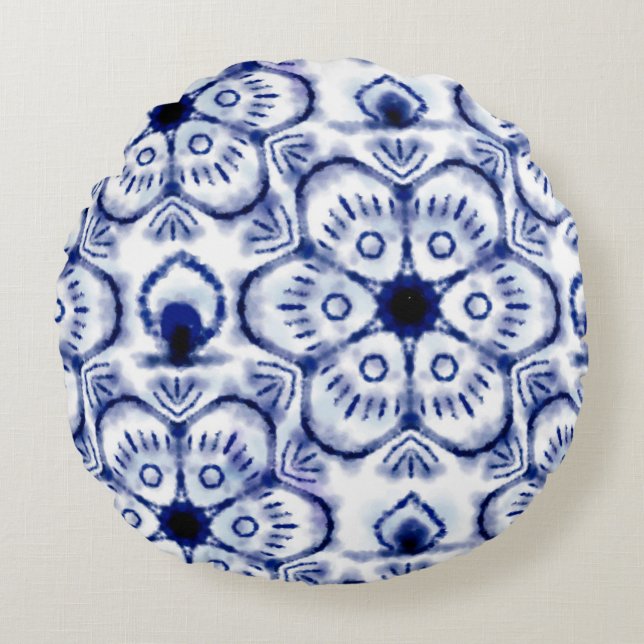 Conception de coussin jeté en cercle  (Devant)