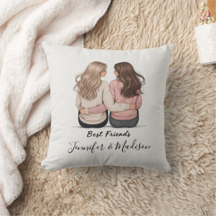 Conception de Coussin Meilleures Amies Minimaliste