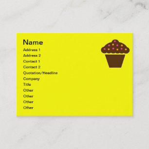 CONCEPTION DE CUPCAKE CARTE DE VISITE