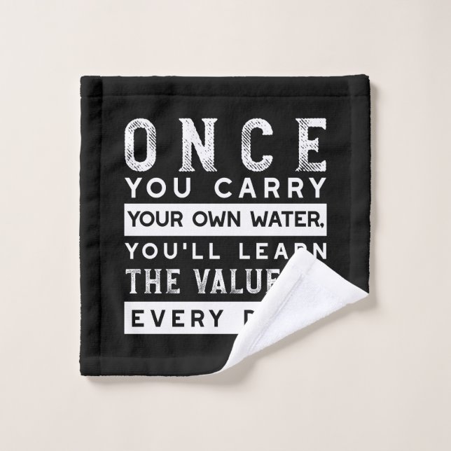 Conception de devis de sagesse - Valeur de chaque  (Gant de toilette)